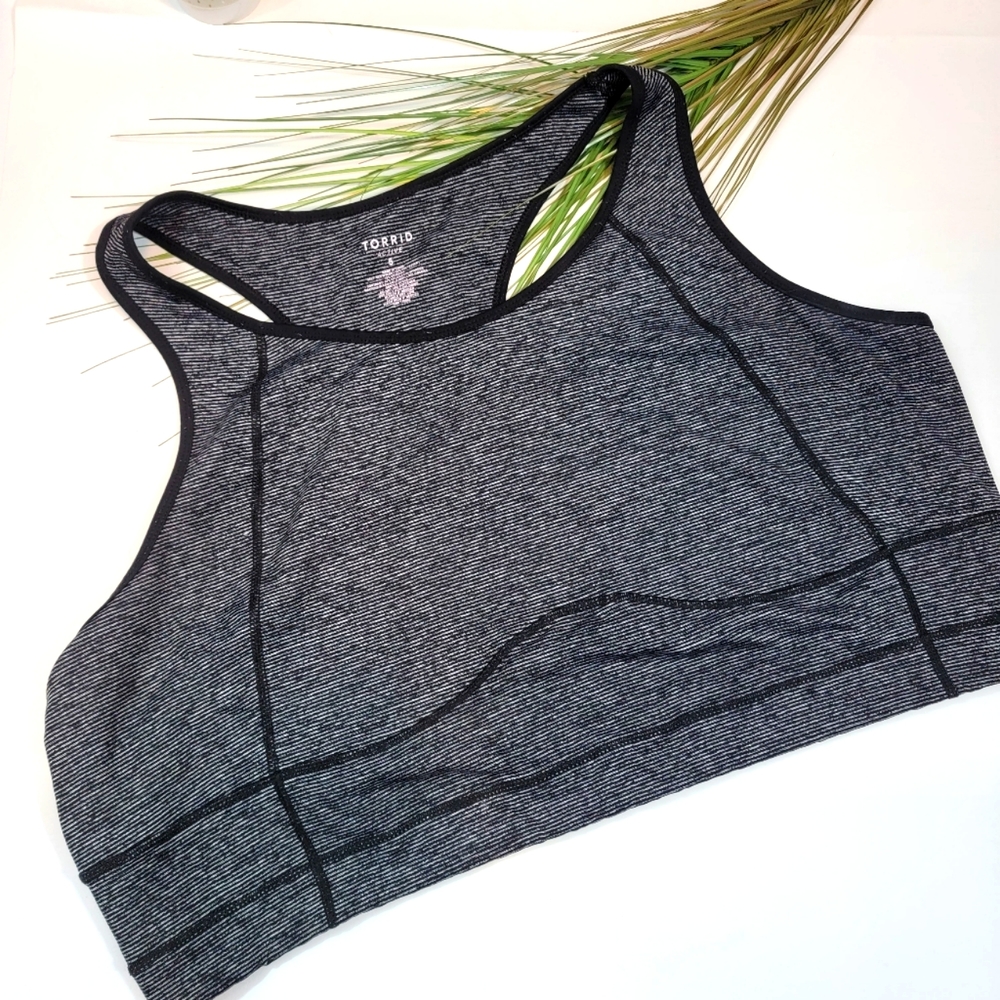 Torrid Black Athletic Sports Bra Size 5X
